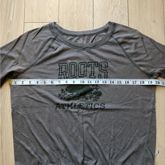 Roots Athletics Long Sleeve Shirt in Gray Women’s Size L - Picture 2 of 11